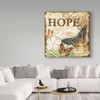 Trademark Fine Art Jean Plout 'Inspirational Butterflies Hope' Canvas Art, 14x14 ALI37474-C1414GG